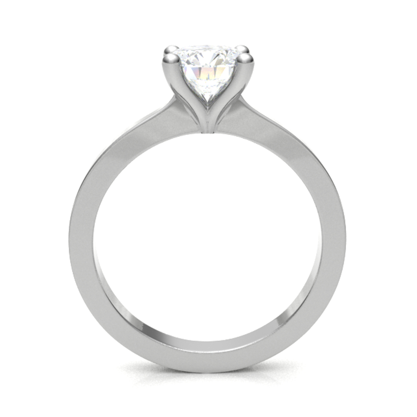 18ct gleaming promise rings ring 4.0mm 2.85gm