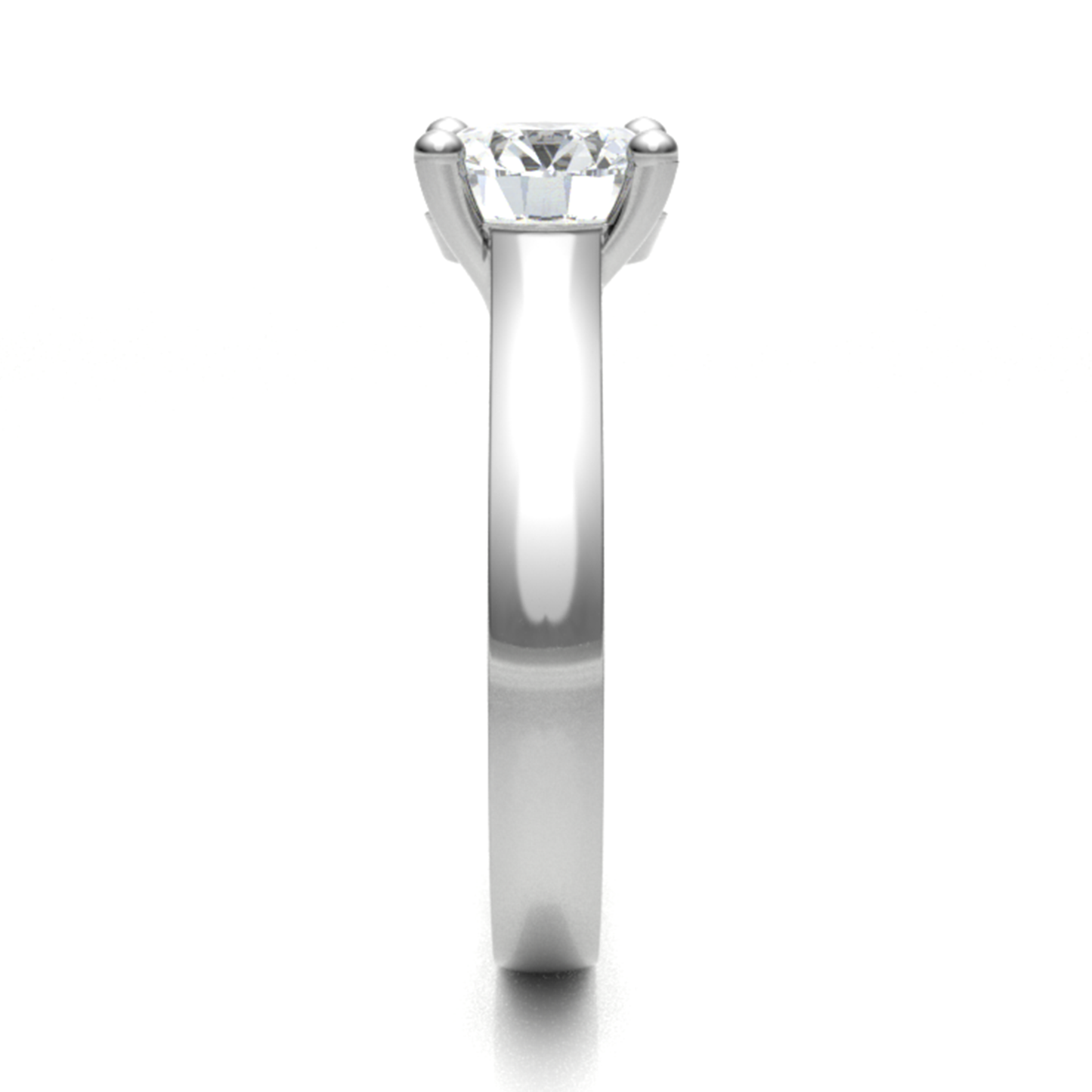 18ct ultra-glamorous cocktail big diamond ring 6.0mm 54 3.57gm
