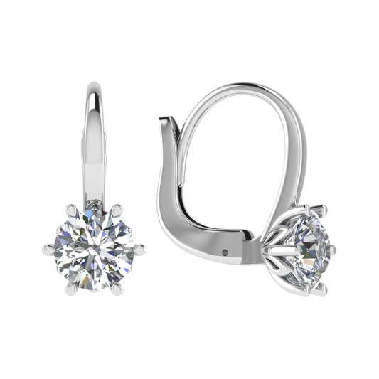 18CT, Mt RD 5.0mm 2.05g, gorgeous white gold diamond cut hoop earrings