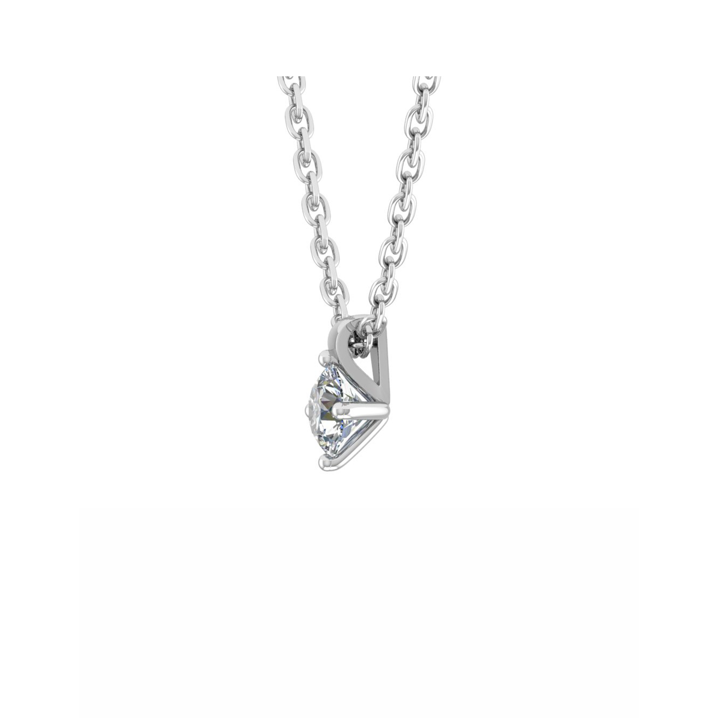 18CT Round Gold Pendant with White Gold Mt RD 11.2mm 2.36gm