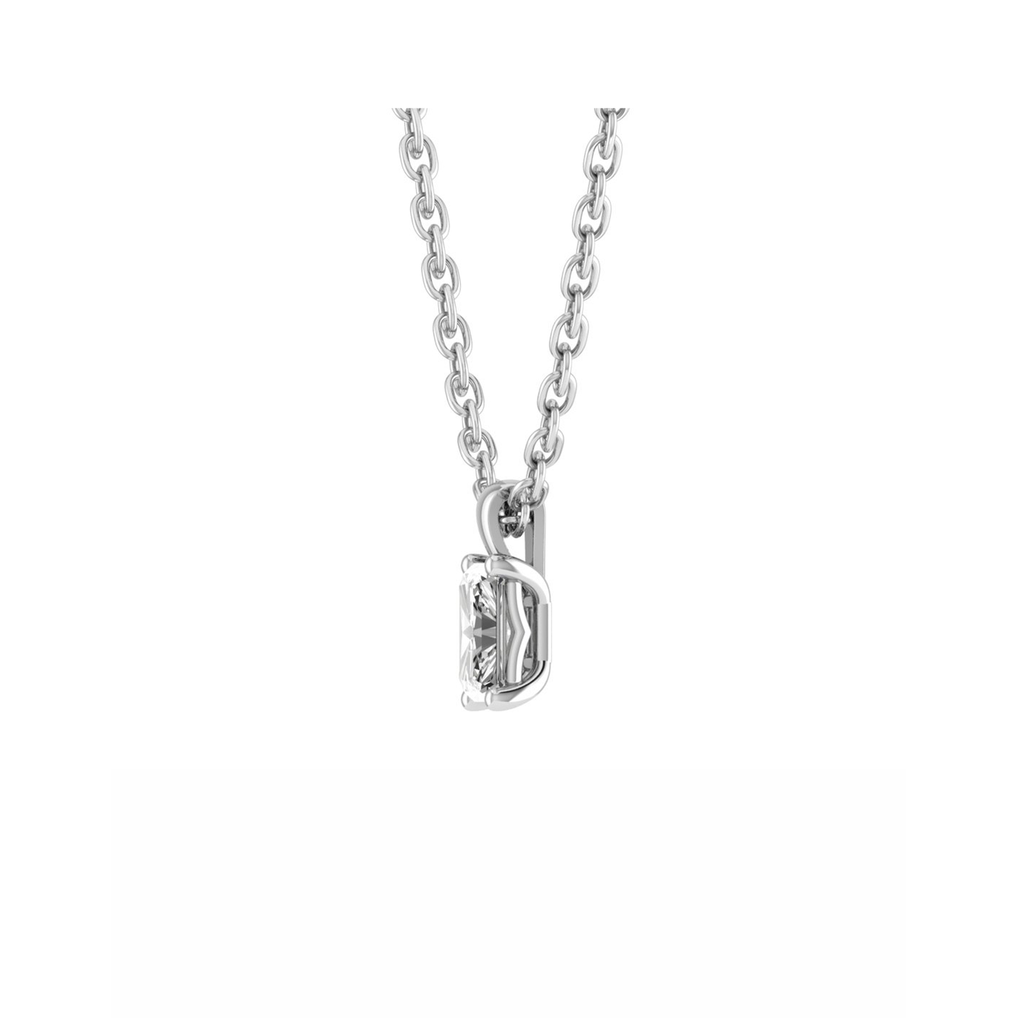 18CT Emerald Druzy Necklace for youngsters Mt EM 7.0x5.0mm 0.58gm