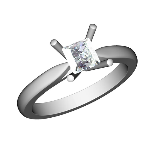 18CT Beautiful diamond promise Ring 4.4mm 3.00gm