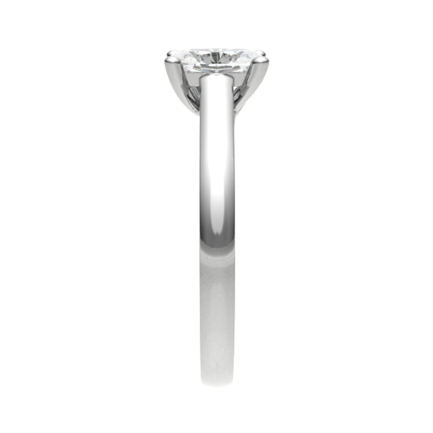 18ct oval engagement ring 9.0x7.0mm M (52.75) 3.66gm